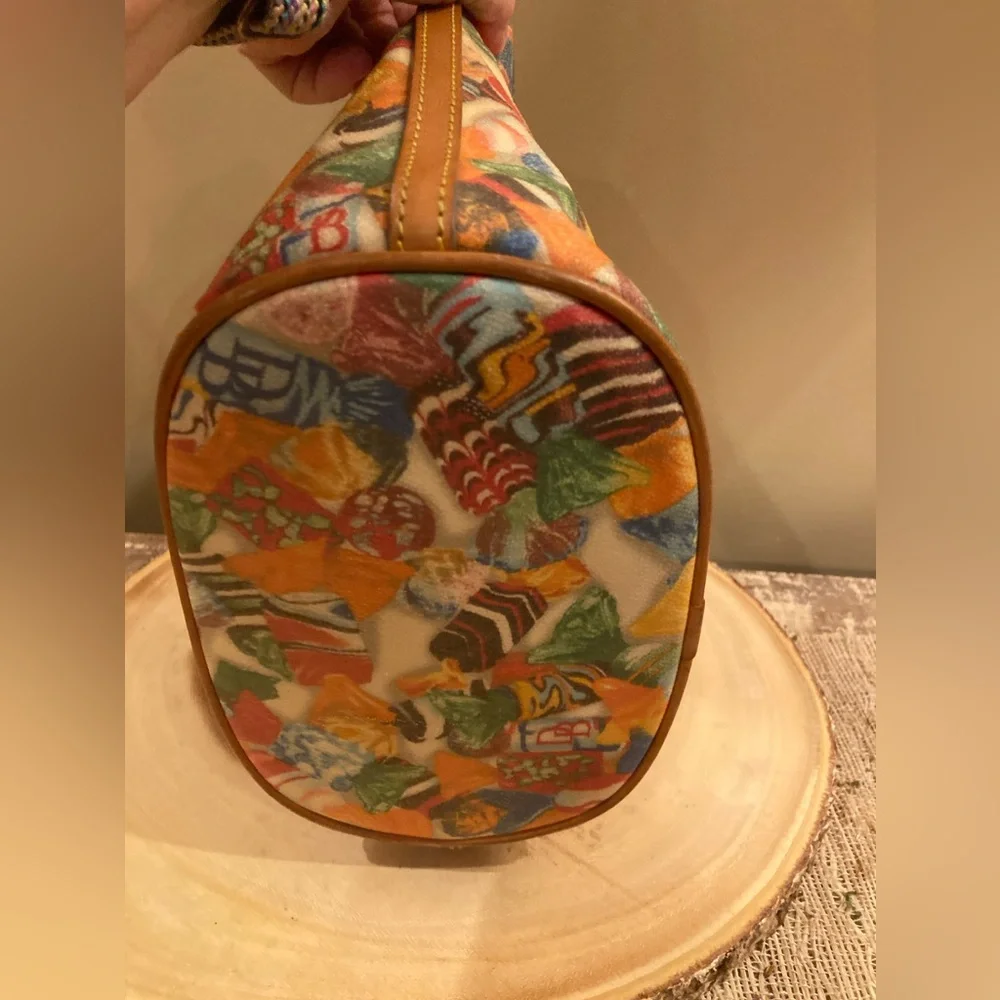 Dooney and Bourke Y2K Candy Bucket Bag‎ on Off White HOBO Rare Hard To Find
